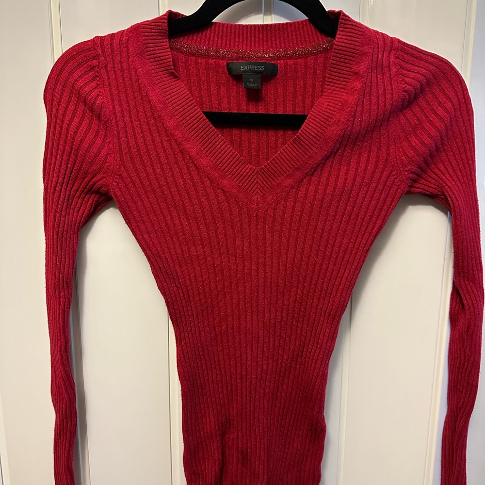 Express red sweater